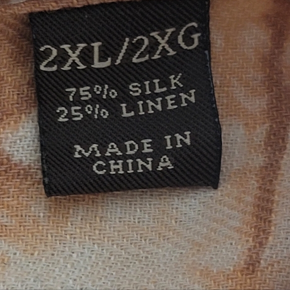 Margaritaville short sleeve button down silk linen blend hawaiian shirt size 2XL - Picture 8 of 9